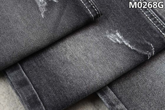 Goede prijs Keperstof van Katoenen van de het Denimstof Polyesterspandex de Zwavelzwarte met het Sanforizing van het Eindigen online