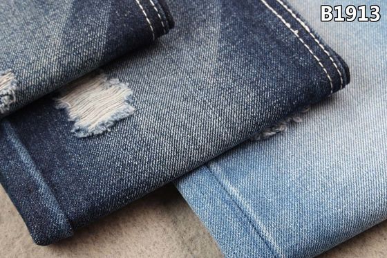 Goede prijs 13.5oz van het katoenen het Blauw die van de de Stoffenindigo Polyesterdenim Jeans Sanforizing online