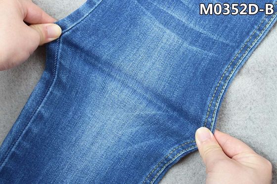 Goede prijs Desizing van Katoenen van de het Denimstof 11oz Polyesterspandex de Afwijkingslont voor Vrouwen online